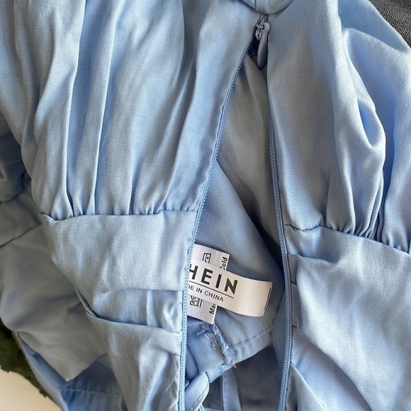 Shein Blue Cropped Top - Picture 3 of 6